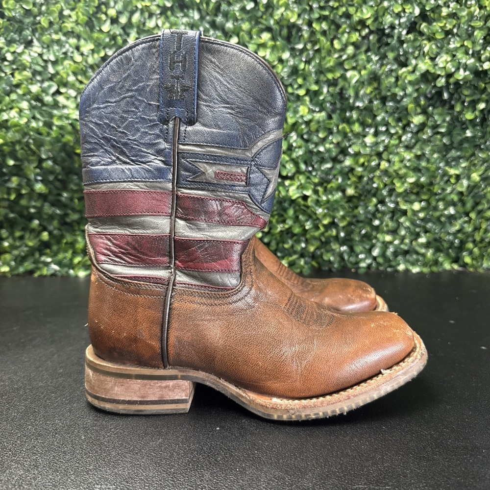 Tin Haul Kids Western Boots Brown Leather Size 13 - Picture 3 of 13